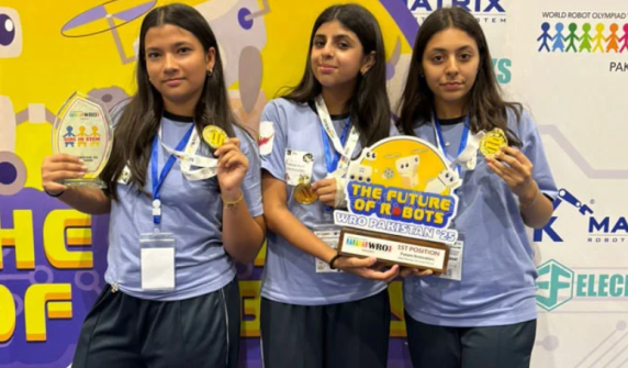 Pakistan's girls' team qualifies for the World Robotics Olympiad for the first time in history
