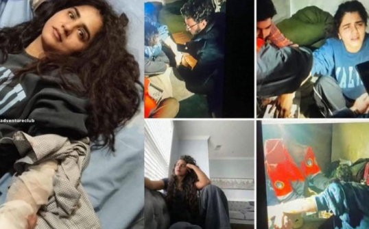 Singer Quratul Ain Baloch was attacked by a bear