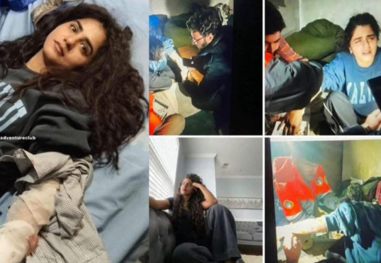 Singer Quratul Ain Baloch was attacked by a bear