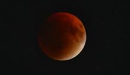 The end of the lunar eclipse
