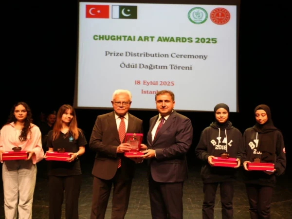 colorful ceremony of the Chugtai Art Awards 2025 in Istanbul