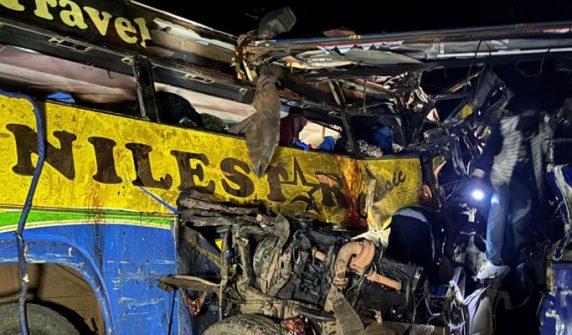 Terrible traffic accident in Uganda