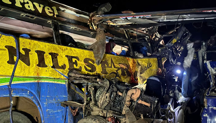 Terrible traffic accident in Uganda