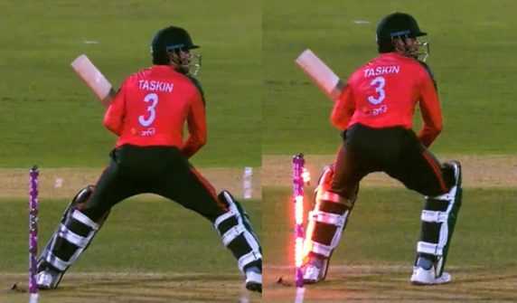 A unique incident in cricket