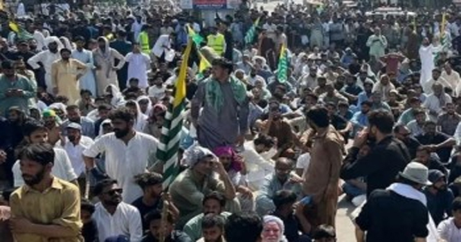 Violent protests by the Public Action Committee in Kashmir