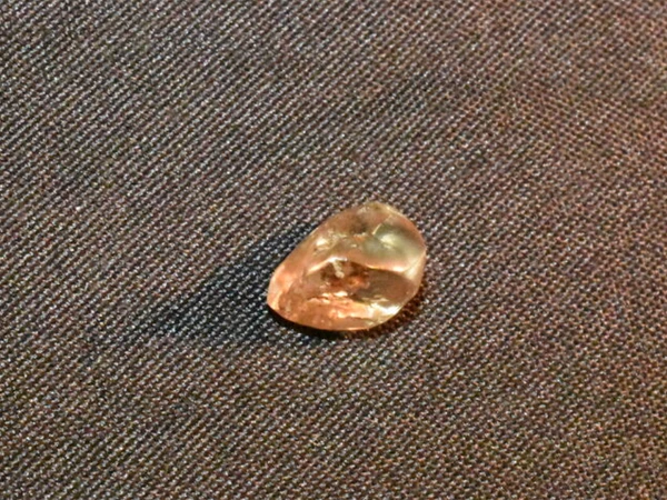 A man walking in a park found a valuable diamond in his hand