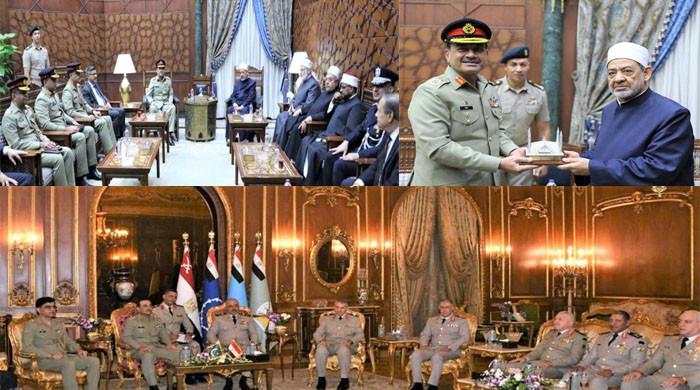 Field Marshal Asim Munir meets with top leadership in Egypt