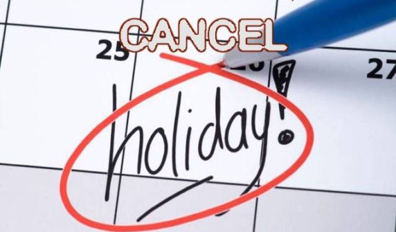 End of weekly holidays in schools