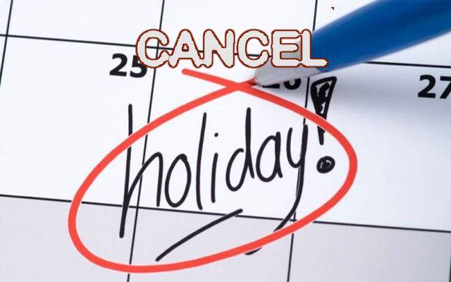 End of weekly holidays in schools