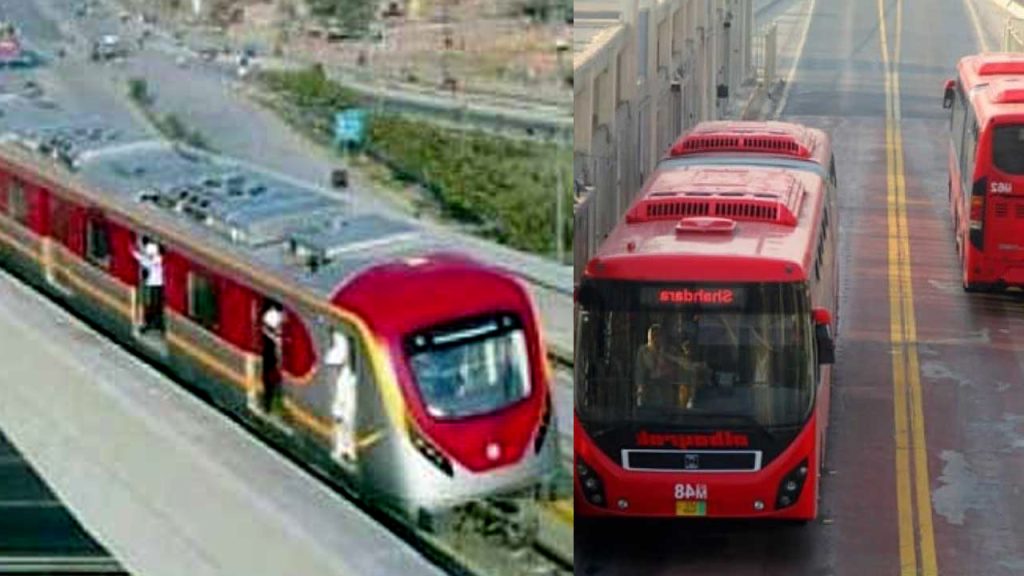 Orange Line train and Lahore Metro service routes restricted