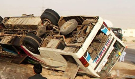 Van carrying a wedding party crashes