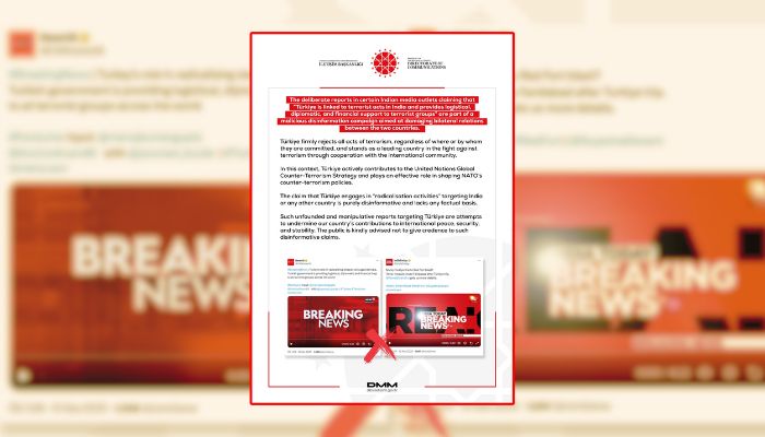 Indian media started targeting Turkey after Delhi blast,