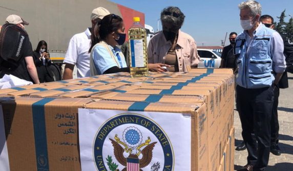 The United Nations has named the United States the world's largest aid donor.