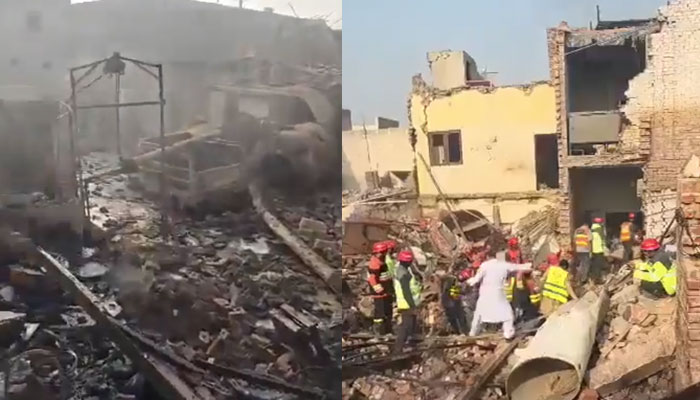 Explosion in chemical factory,