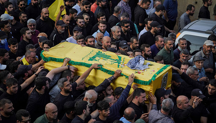 Funeral prayers held for top Hezbollah commander martyred in Israeli attack