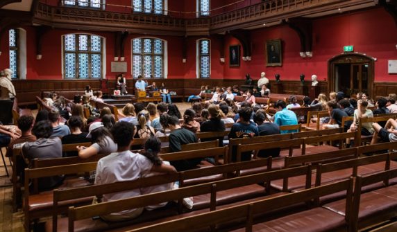 Indian delegation escapes from Oxford Union debate just in time