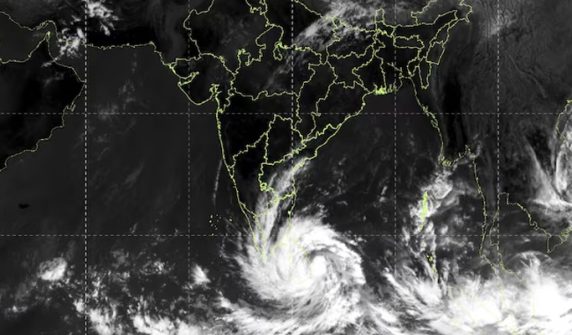 , the cyclone is moving towards India.