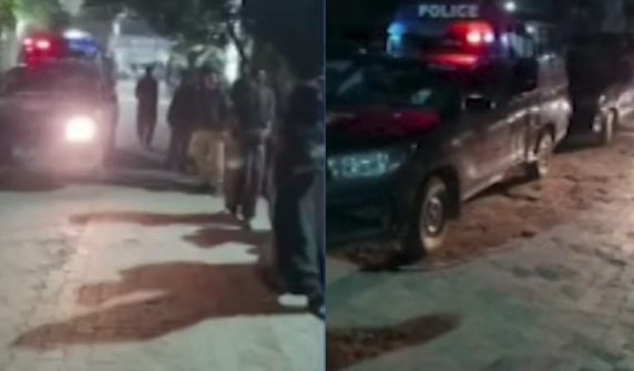 Police conduct late-night search operation,