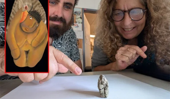 12,000-year-old statue of woman and swan discovered