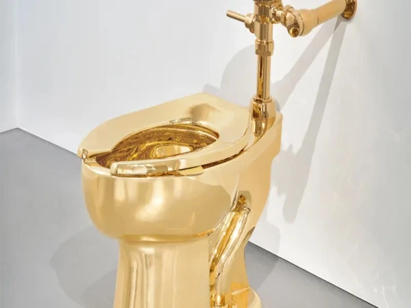 Functional toilet made of gold auctioned for $12 million