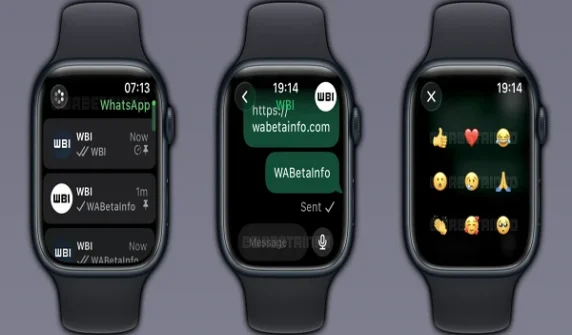 WhatsApp version tested for Apple Watch