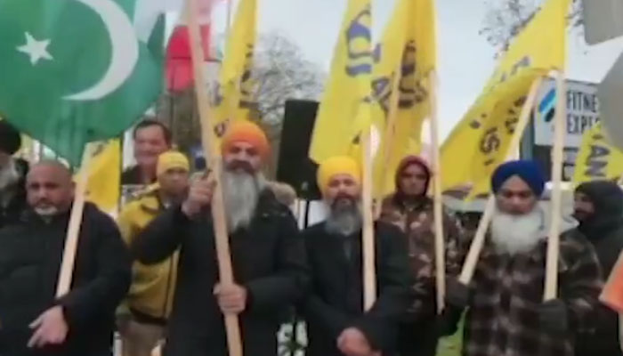 Sikhs protest in Canada