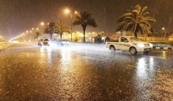 Heavy rain in Saudi Arabia