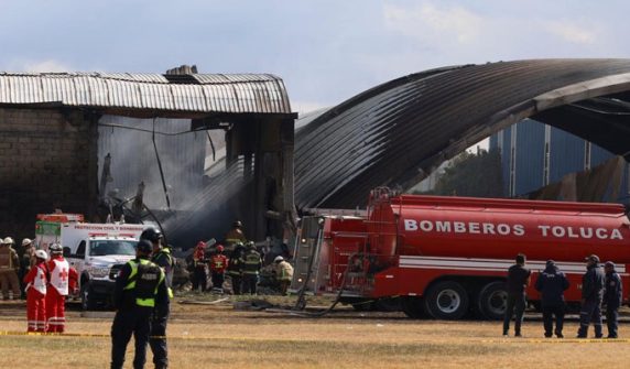 Small plane crashes in central Mexico
