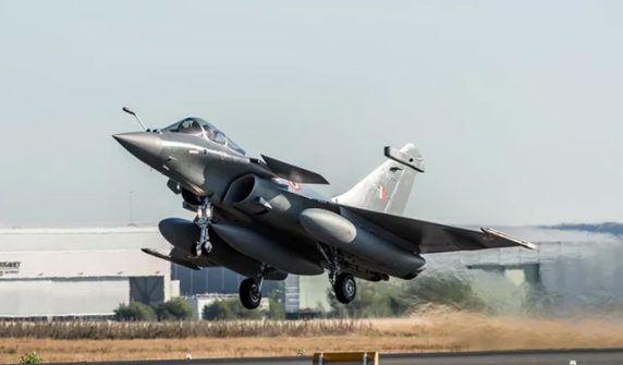 announcement of large-scale air exercises near the Pakistani border