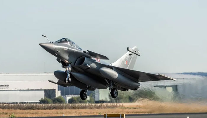 announcement of large-scale air exercises near the Pakistani border