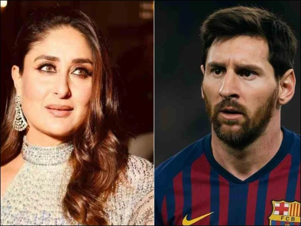 Footballer Lionel Messi and Kareena Kapoor meet