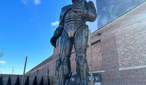 RoboCop statue installed after 15 years of planning