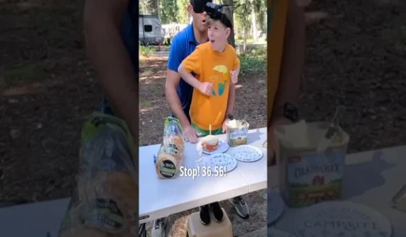 Serial record-breaker attempts another record with his son