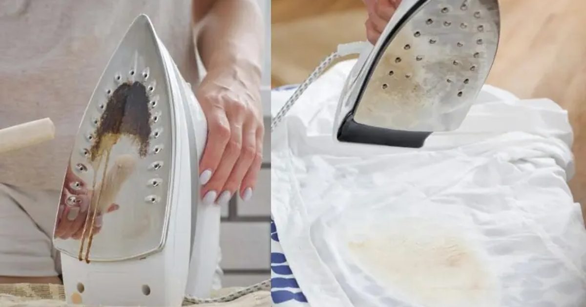 Is your iron burnt and black?