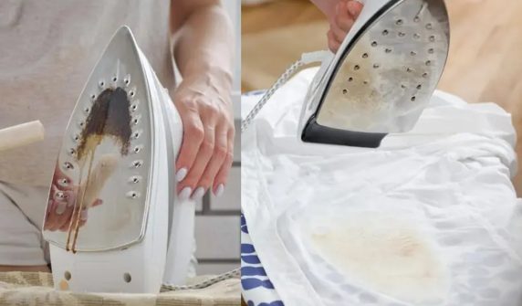 Is your iron burnt and black?