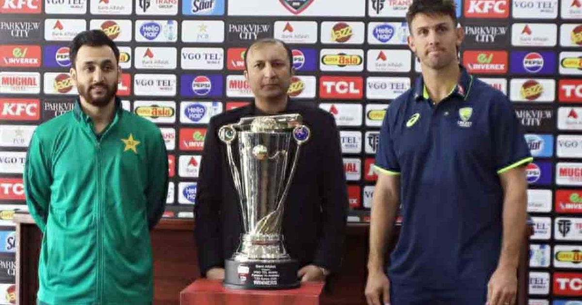 Pakistan-Australia T20 series trophy unveiled