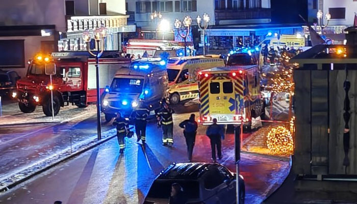 Explosion at a bar in a tourist resort in Switzerland