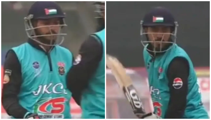 Muslim cricketer banned for putting Palestinian flag sticker on helmet