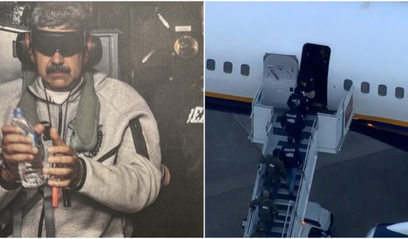 US plane carrying arrested Venezuelan president arrives in New York