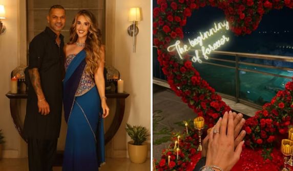Former Indian cricketer Shikhar Dhawan got engaged