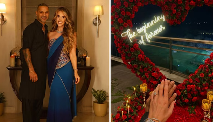 Former Indian cricketer Shikhar Dhawan got engaged