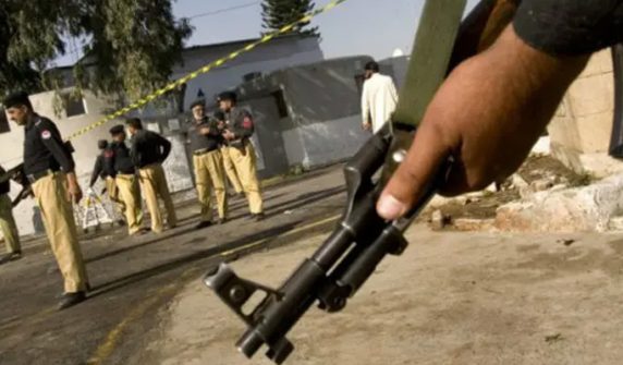 errorists attack police check post