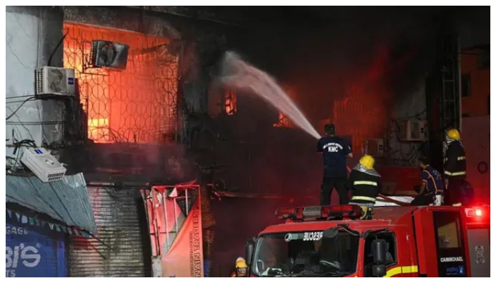 Funeral prayers offered for firefighter who died saving lives at Gul Plaza