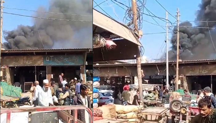 Fire in shops in New Sabzi Mandi brought under control
