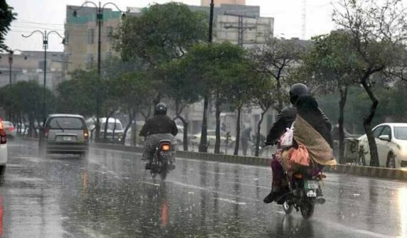 Rain forecast for various cities including Karachi