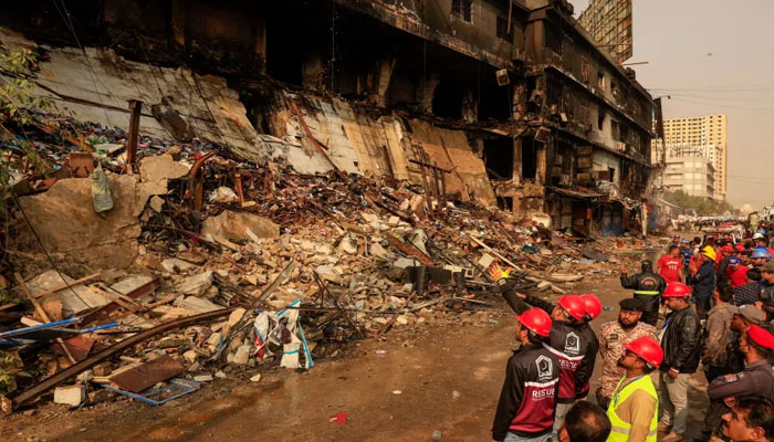 Death toll in Gul Plaza tragedy rises to 67, 77 still missing