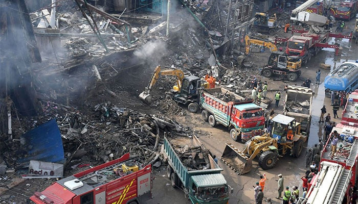 There are fears that bodies may be found on the fire-hit ground floor as well