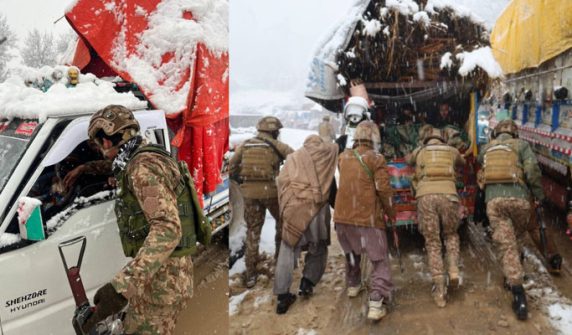 cHeavy snowfall in Tirah Valley