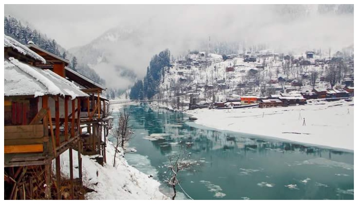 Snowfall in Neelum Valley