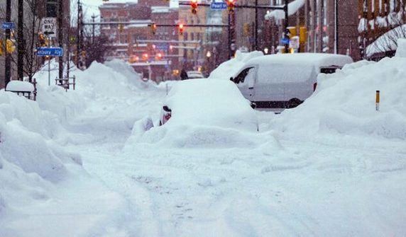 The series of blizzards in America could not be stopped